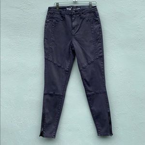 Mossino dark grey high rise legging jeans